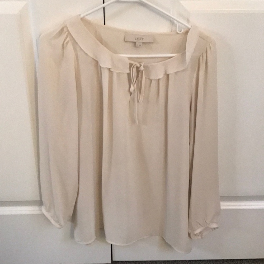 Cream blouse